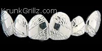 Polished Band Diamond Cut Grillz Grillz