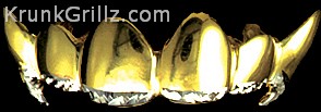 Fang & Diamond Cut Edge Grillz