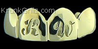 Initials in Script Grillz Grillz