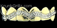 Wave Diamond Cut Grillz Grillz