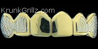 Side Border Diamond Cut Grillz Grillz