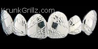 Polished Band Diamond Cut Grillz