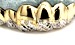 diamond cut circle tip gold